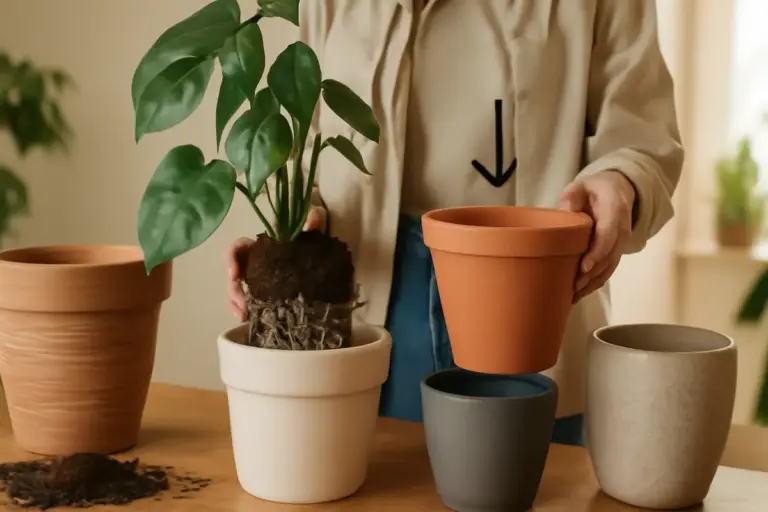Come scegliere il vaso ideale per piante da interno? Un dettaglio essenziale per radici sane e crescite abbondanti