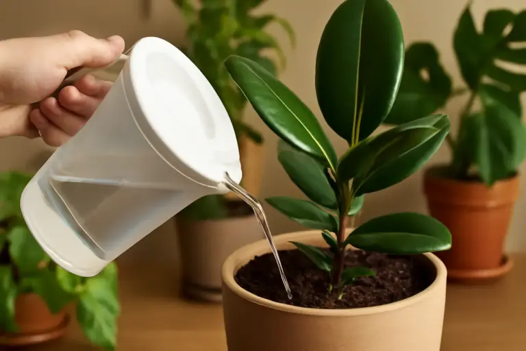 Bagnare le piante d’appartamento con acqua del rubinetto: l’accorgimento che previene macchie e danni