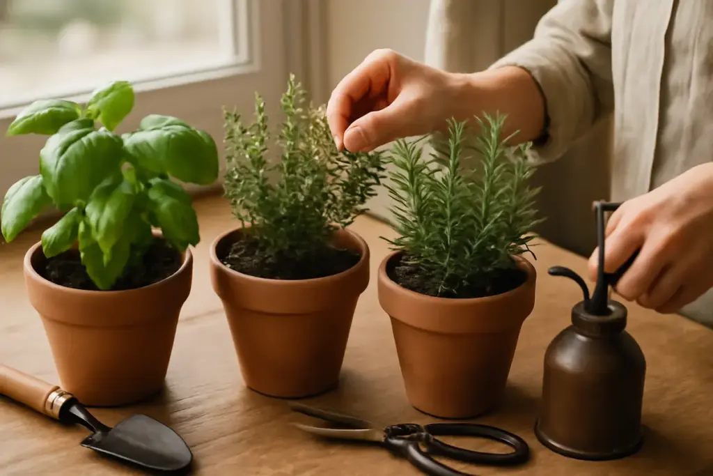 Coltivazione in vaso di erbe aromatiche: piccoli trucchi per garantire aromi sempre freschi